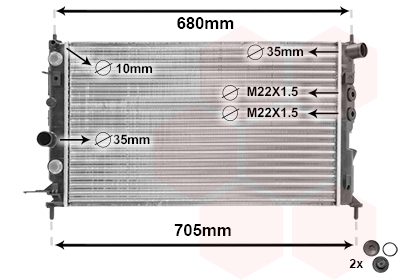 Van Wezel Radiateur 37002220