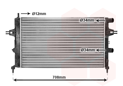 Radiateur Van Wezel 37002255