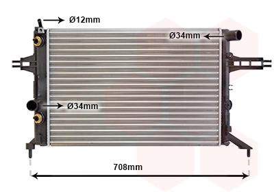 Radiateur Van Wezel 37002256