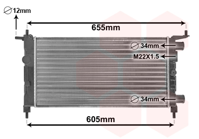 Radiateur Van Wezel 37002261