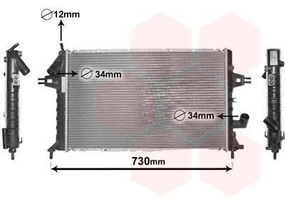 Radiateur Van Wezel 37002294