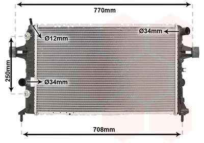 Radiateur Van Wezel 37002329