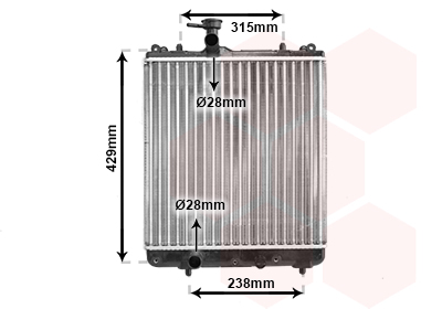 Radiateur Van Wezel 37002330