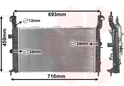 Radiateur Van Wezel 37002345