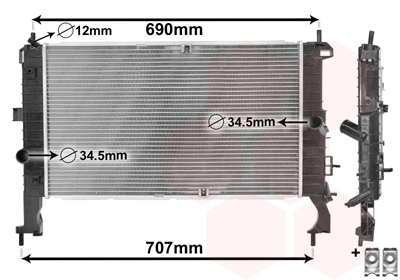 Radiateur Van Wezel 37002346