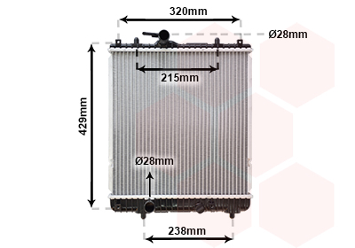 Radiateur Van Wezel 37002382