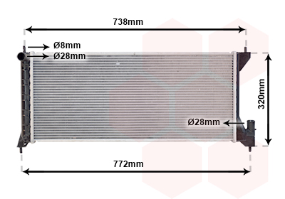 Radiateur Van Wezel 37002386