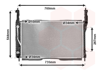 Radiateur Van Wezel 37002432