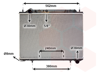 Radiateur Van Wezel 37002441