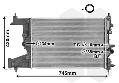 Van Wezel Radiateur 37002485