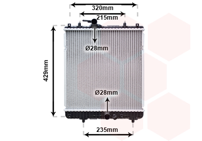 Radiateur Van Wezel 37002542