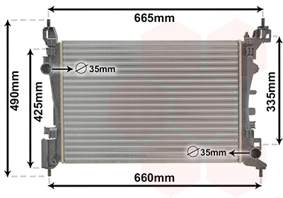 Radiateur Van Wezel 37002574