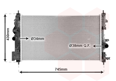 Radiateur Van Wezel 37002591