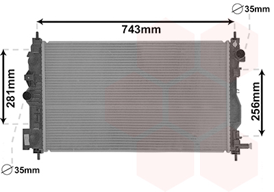 Radiateur Van Wezel 37002599