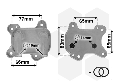 Van Wezel Oliekoeler motorolie 37003581