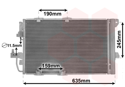 Airco condensor Van Wezel 37005326