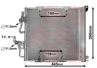 Airco condensor Van Wezel 37005368