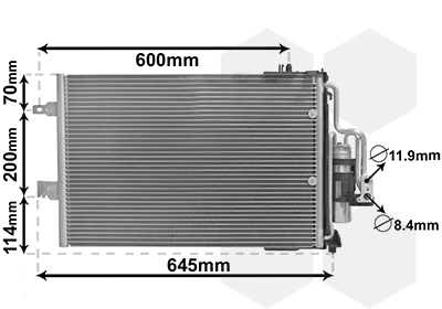 Airco condensor Van Wezel 37005385