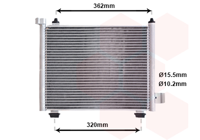 Airco condensor Van Wezel 37005402