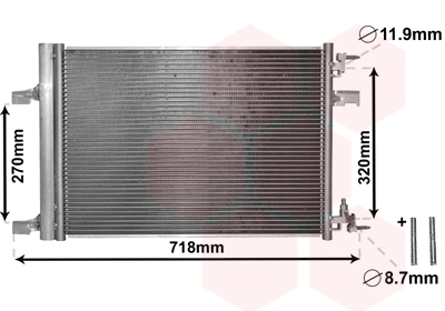 Van Wezel Airco condensor 37005500