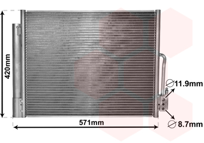 Airco condensor Van Wezel 37005560