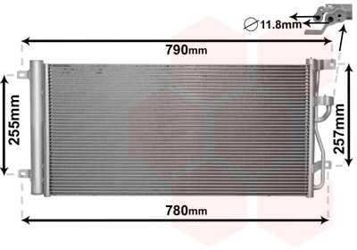 Airco condensor Van Wezel 37005612