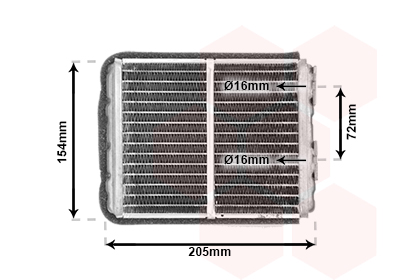 Kachelradiateur Van Wezel 37006403