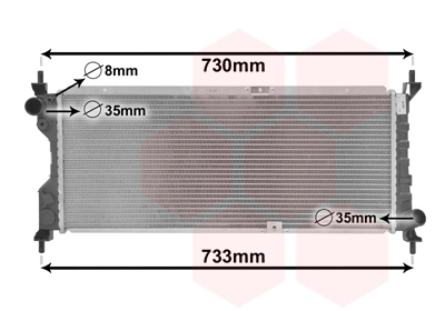 Radiateur Van Wezel 37012185