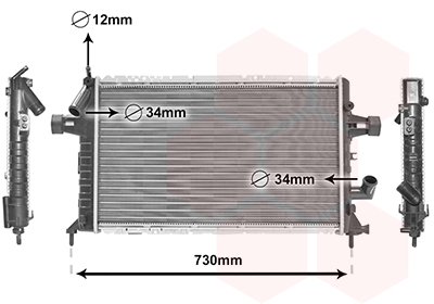 Radiateur Van Wezel 37012294