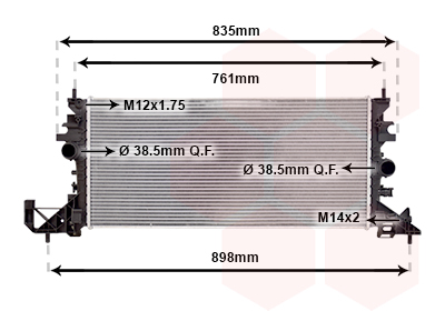Radiateur Van Wezel 37012704