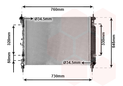 Radiateur Van Wezel 37012706