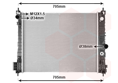 Radiateur Van Wezel 37012718