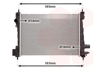 Radiateur Van Wezel 37012721