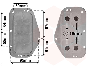 Van Wezel Oliekoeler motorolie 37013702