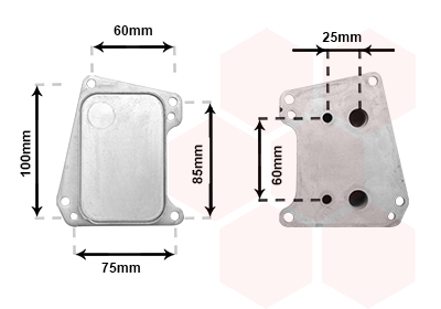 Oliekoeler motorolie Van Wezel 37013720