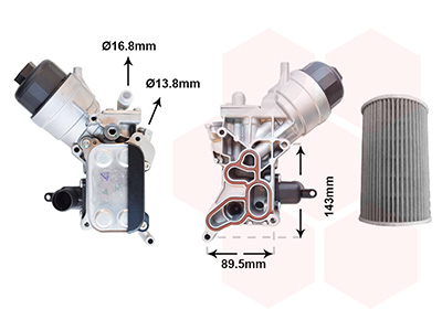 Van Wezel Oliekoeler motorolie 37013729