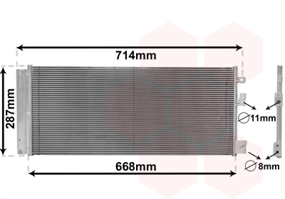 Airco condensor Van Wezel 37015701