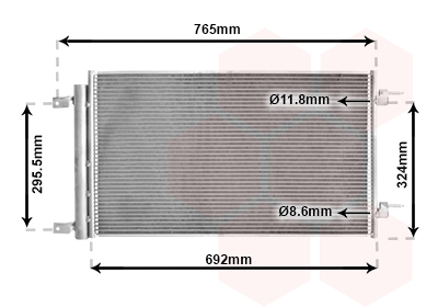 Airco condensor Van Wezel 37015704