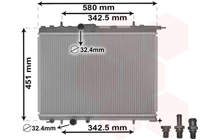 Van Wezel Radiateur 40002001