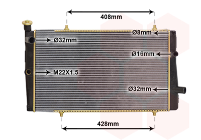 Van Wezel Radiateur 40002079
