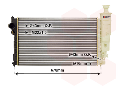 Radiateur Van Wezel 40002125