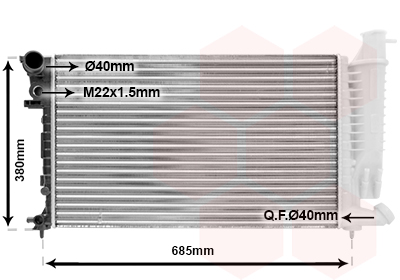 Radiateur Van Wezel 40002136