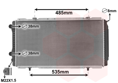 Radiateur Van Wezel 40002146