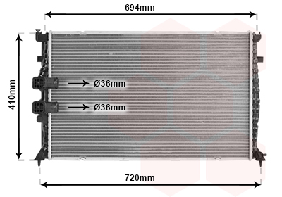 Radiateur Van Wezel 40002176