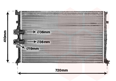 Radiateur Van Wezel 40002177