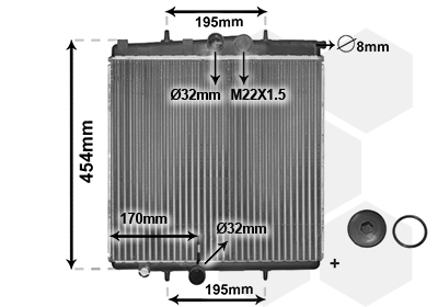 Van Wezel Radiateur 40002188