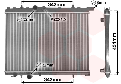 Radiateur Van Wezel 40002190