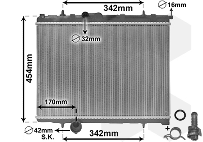 Van Wezel Radiateur 40002247
