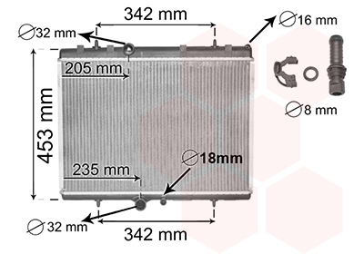 Van Wezel Radiateur 40002249