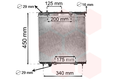 Radiateur Van Wezel 40002288